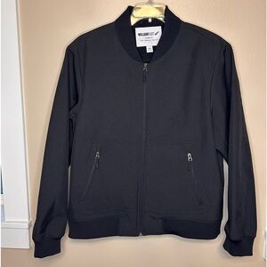 William Rast Men’s Softball Shell Bomber Jacket Justin Timberlake Sz Large Black